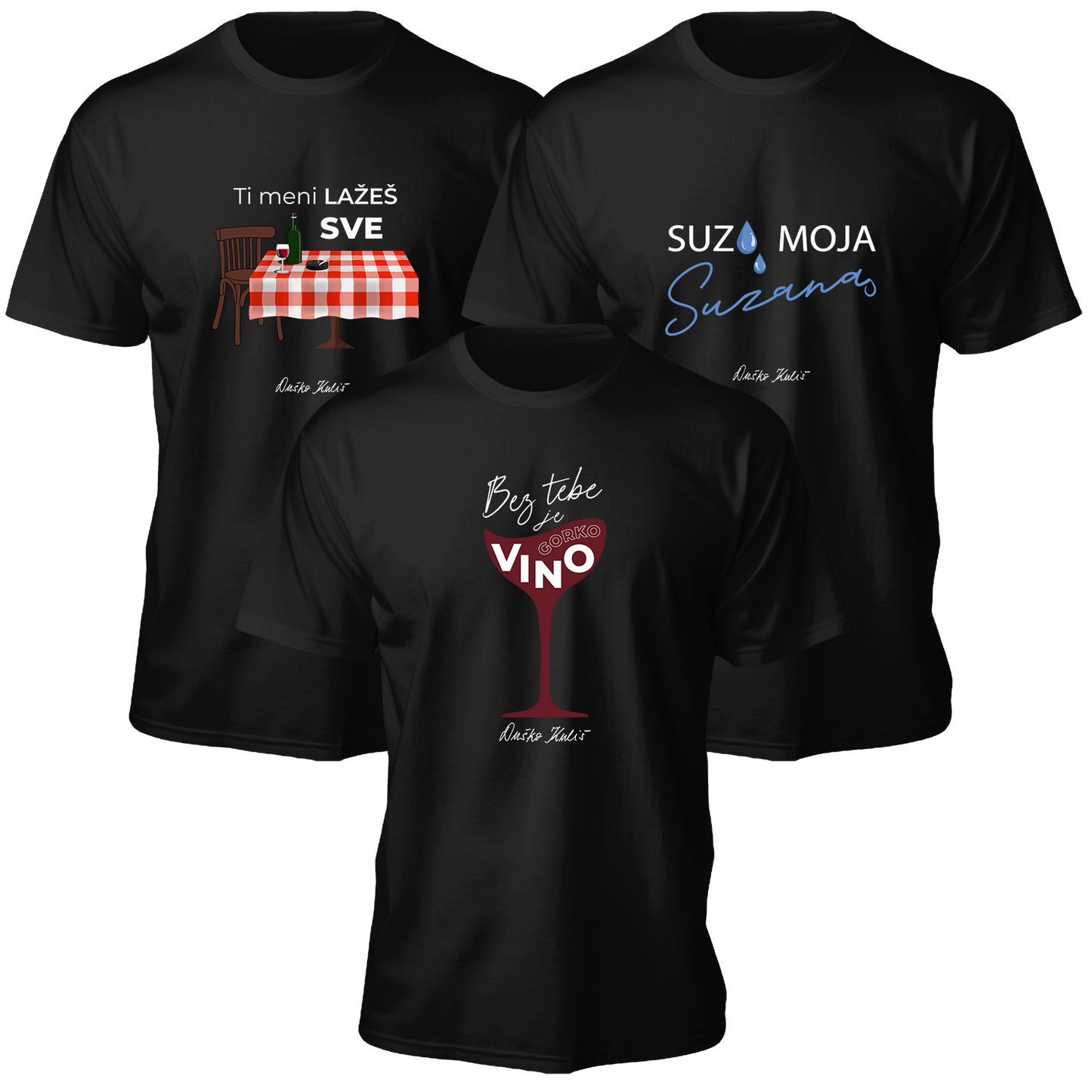 Komplet 80-te - Muške majice