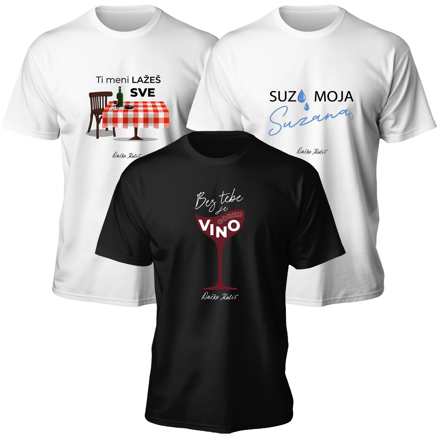 Komplet 80-te - Muške majice