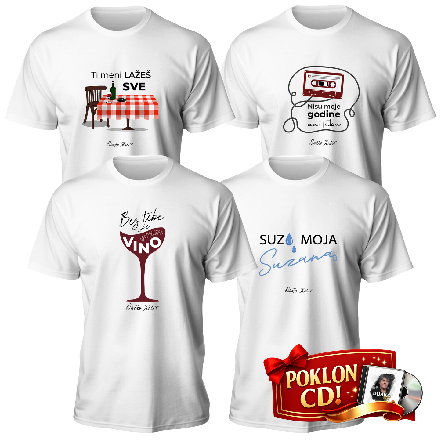 Komplet 80-te - Muške majice