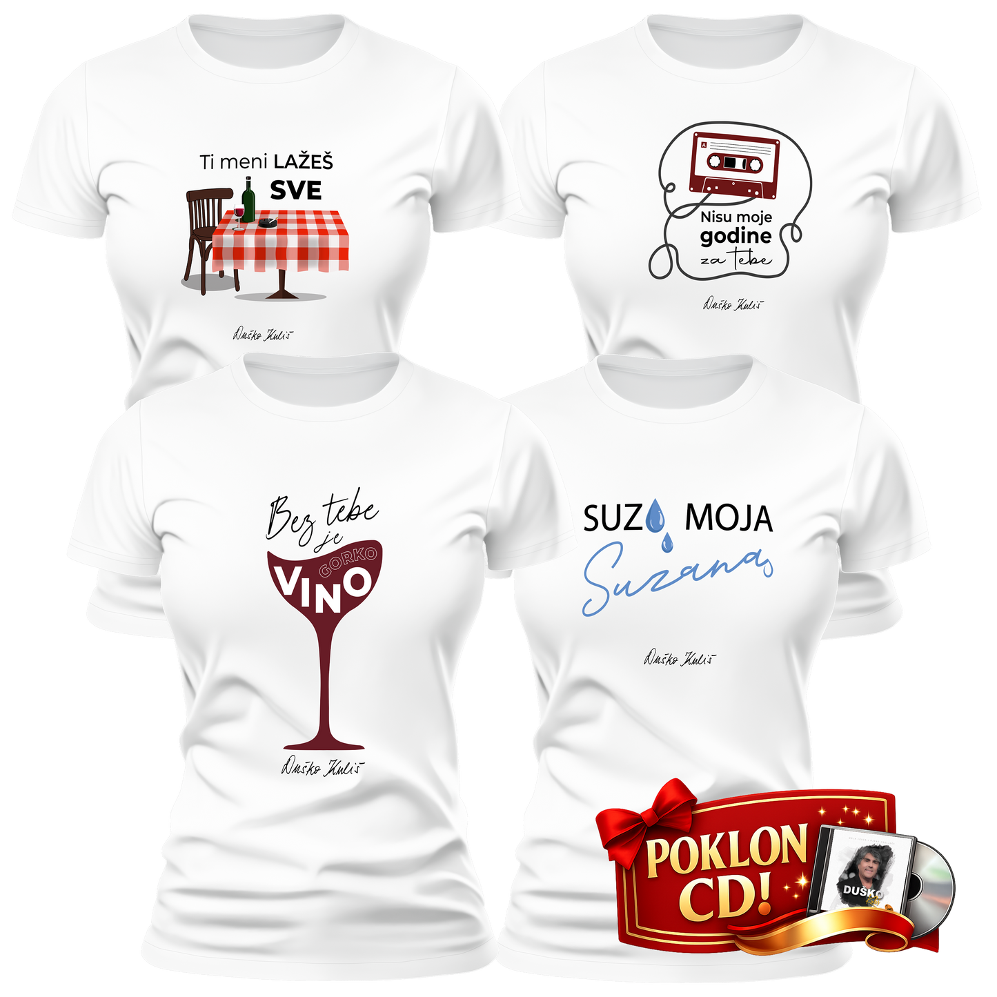 Komplet 80-te - Ženske majice