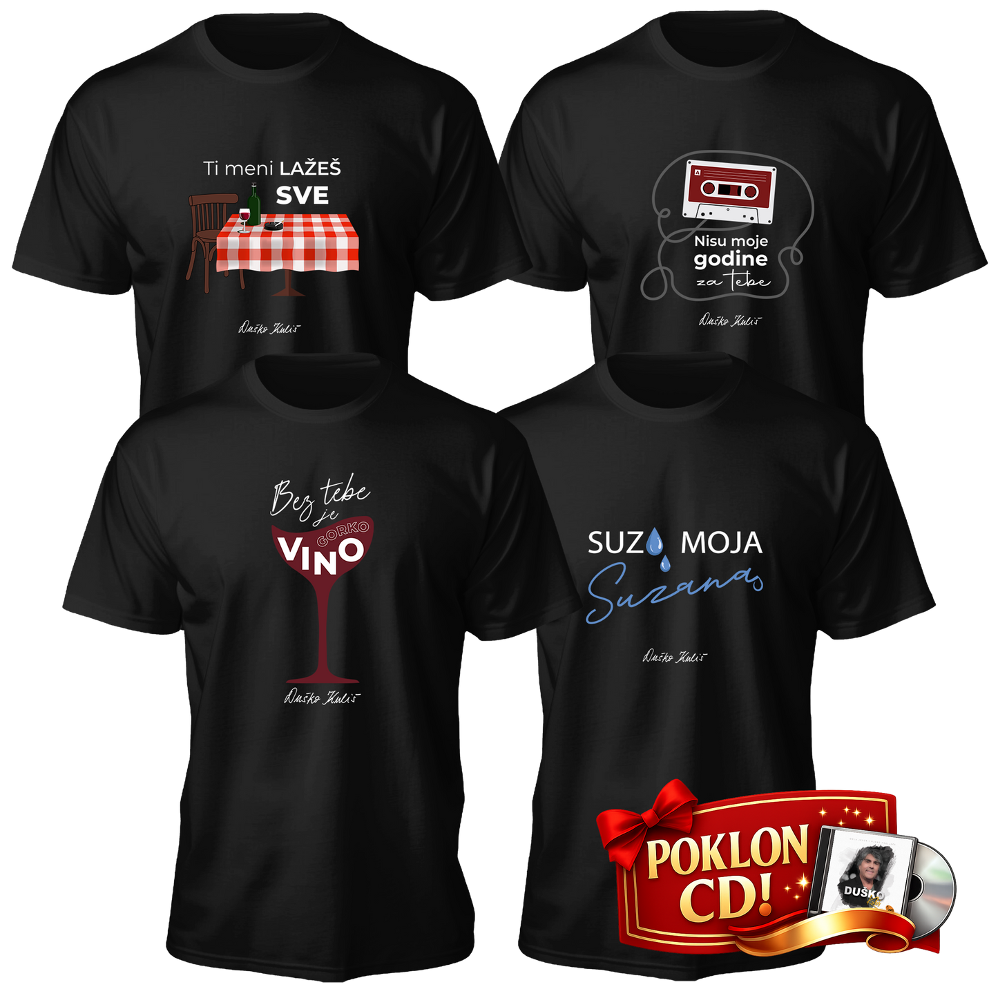 Komplet 80-te - Muške majice