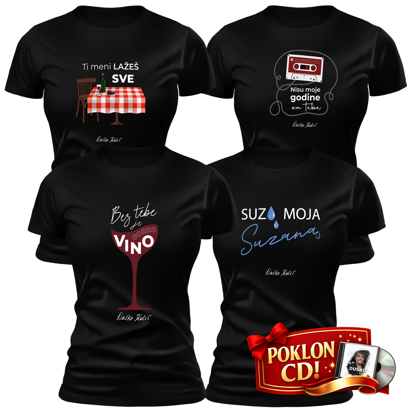 Komplet 80-te - Ženske majice