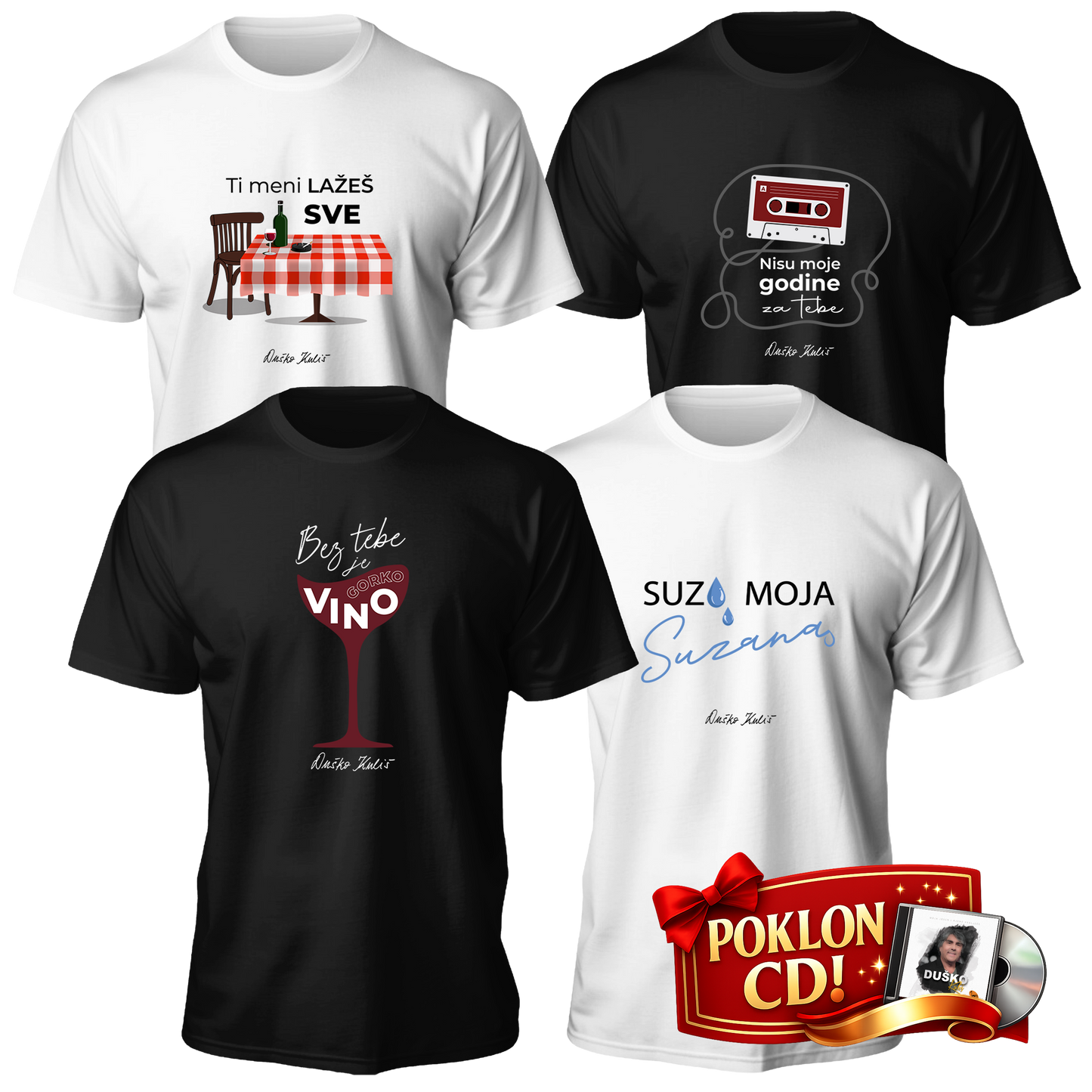 Komplet 80-te - Muške majice