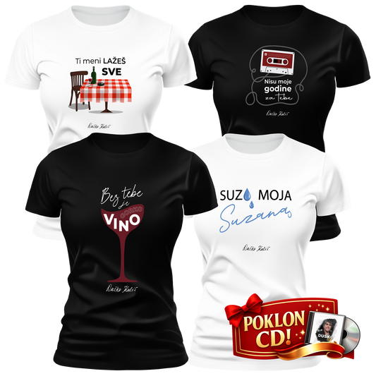 Komplet 80-te - Ženske majice