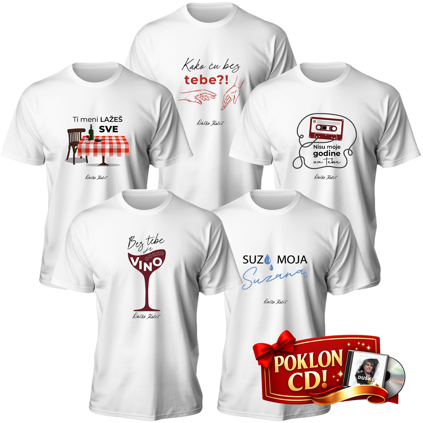 Komplet 80-te - Muške majice