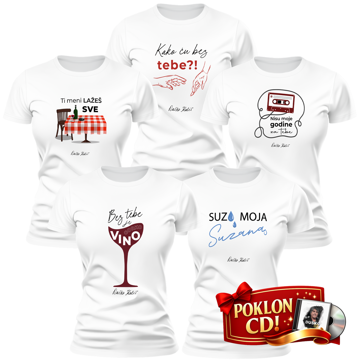 Komplet 80-te - Ženske majice