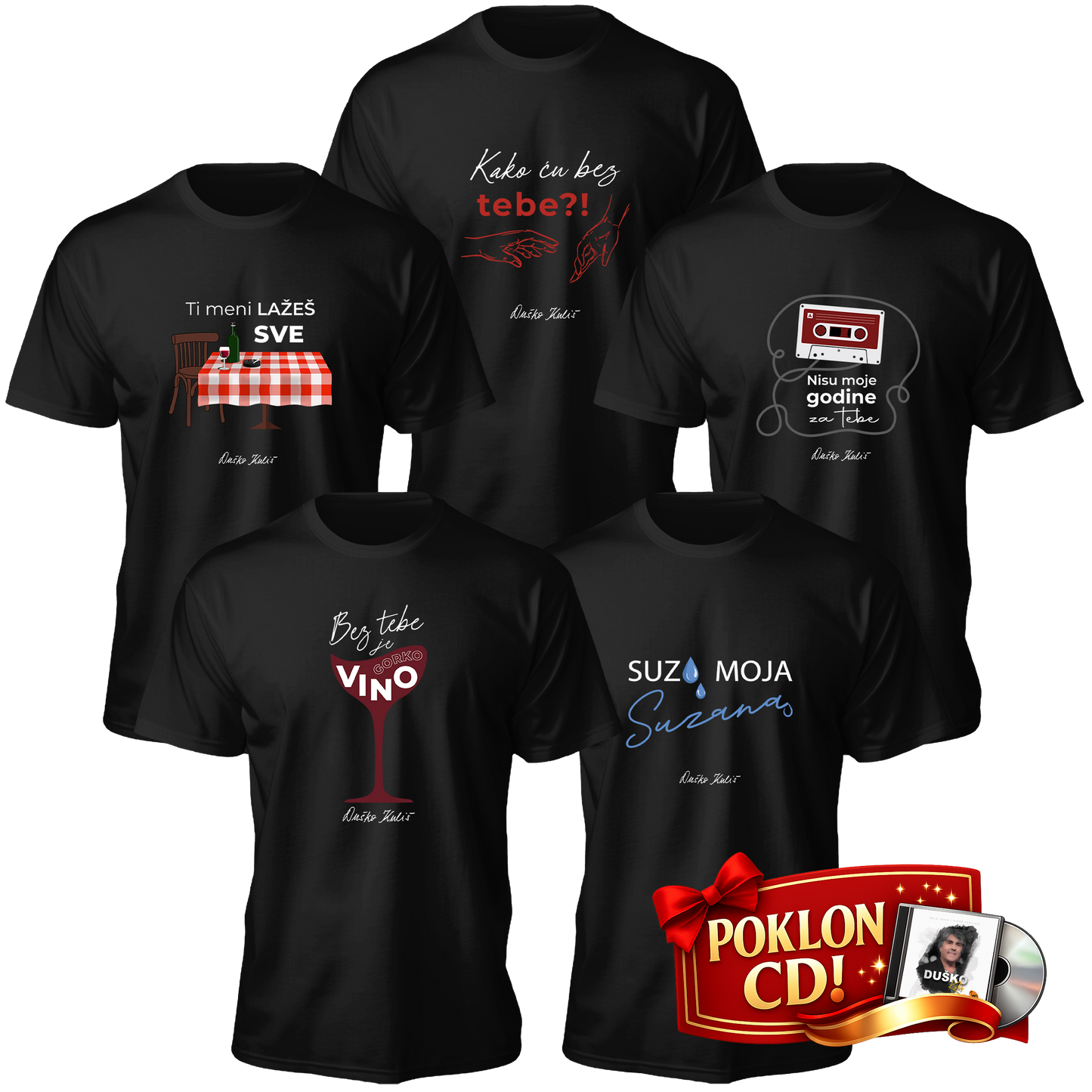 Komplet 80-te - Muške majice