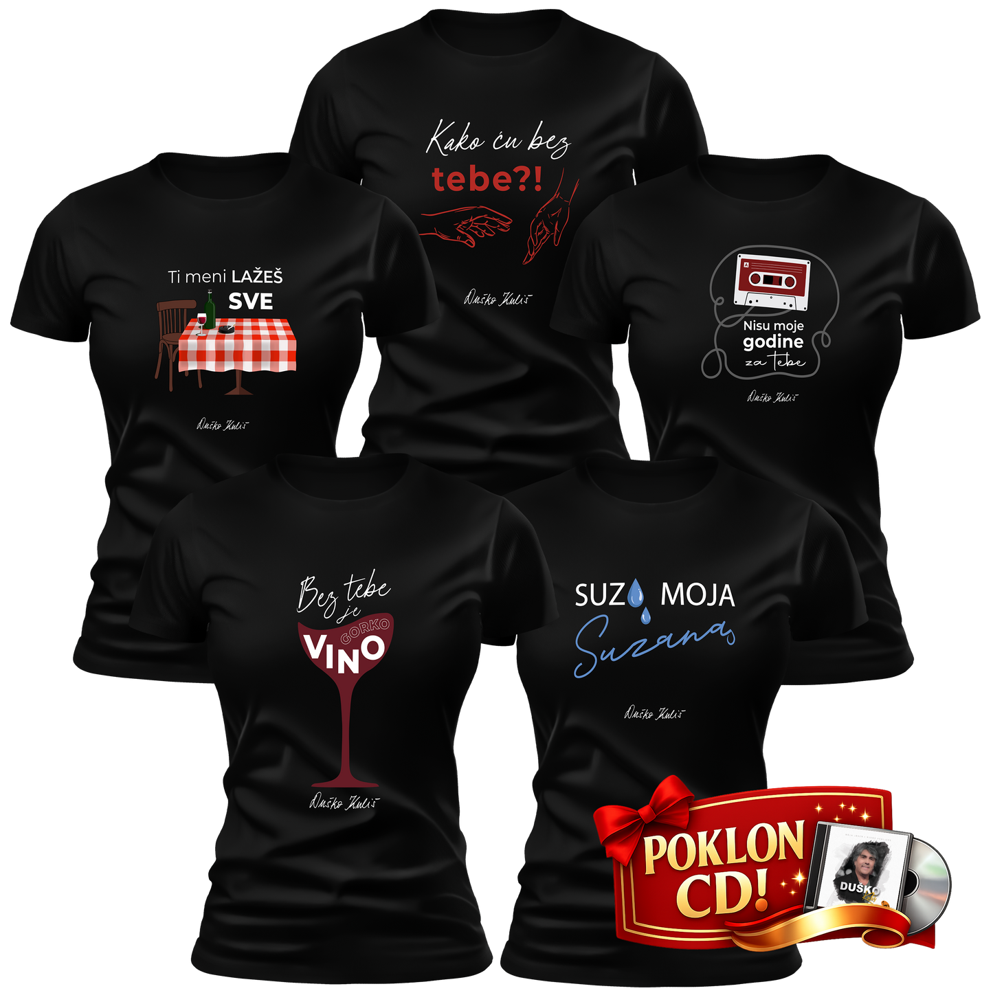 Komplet 80-te - Ženske majice