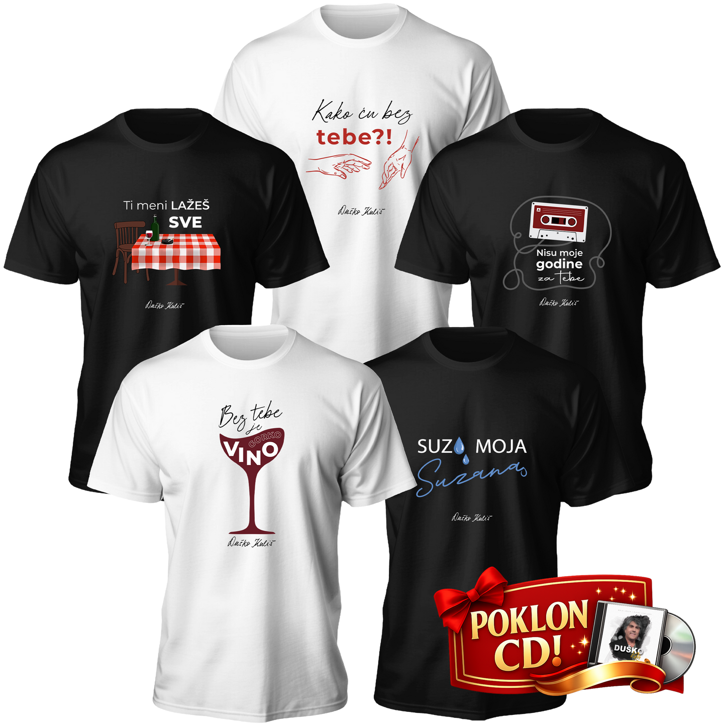 Komplet 80-te - Muške majice