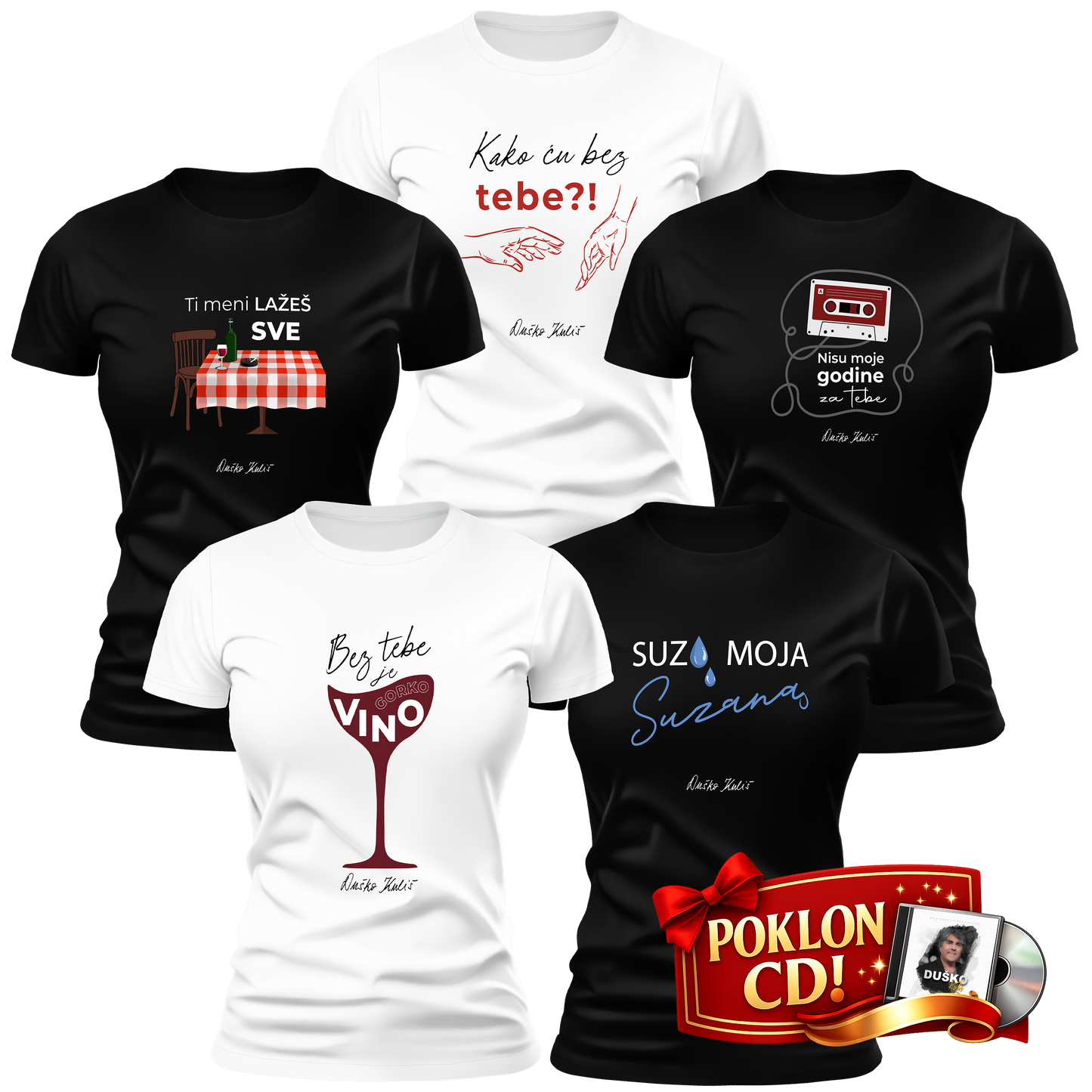 Komplet 80-te - Ženske majice